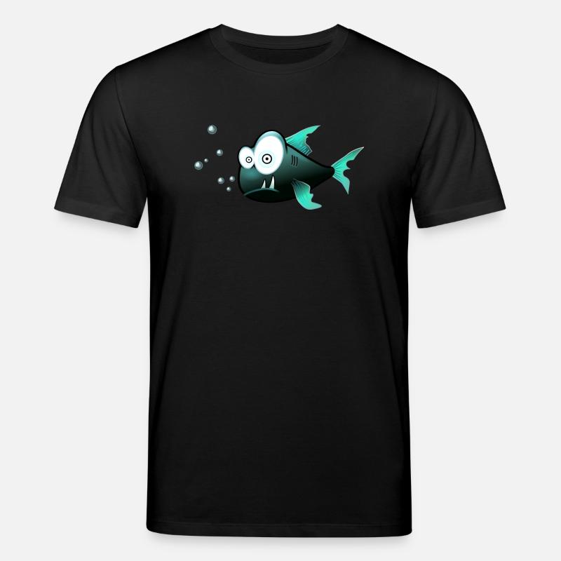 poissons perplexe - T-shirt bio CREATOR Stanley/Stella Unisexe - noir