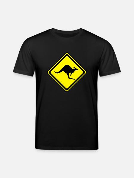 Kangaroo__V001 - Stanley/Stella Unisex Bio-T-Shirt CREATOR  - Schwarz