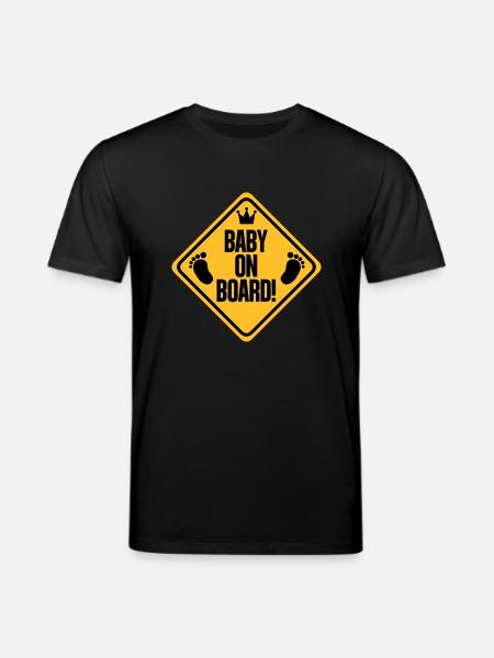 baby_on_board_b - Stanley/Stella CREATOR Unisex Organic T-Shirt - black