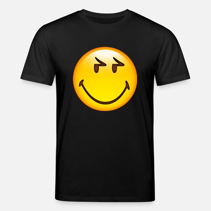 Smiley Glossy Eyelids - T-shirt bio CREATOR Stanley/Stella Unisexe - noir