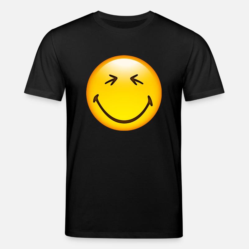 Smiley Happy - Stanley/Stella Unisex Bio-T-Shirt CREATOR - Schwarz