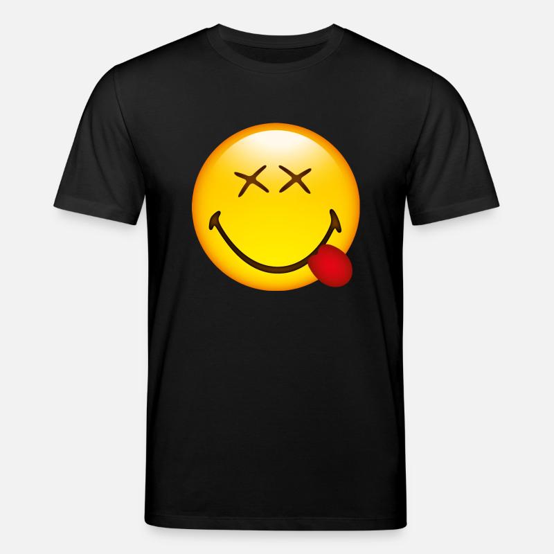 Smiley Glossy Happy - T-shirt bio CREATOR Stanley/Stella Unisexe - noir