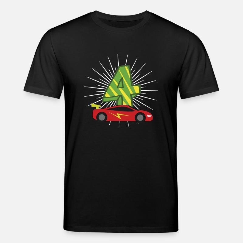 Anniversaire d'enfants 4 ans d'anniversaire - T-shirt bio CREATOR Stanley/Stella Unisexe - noir