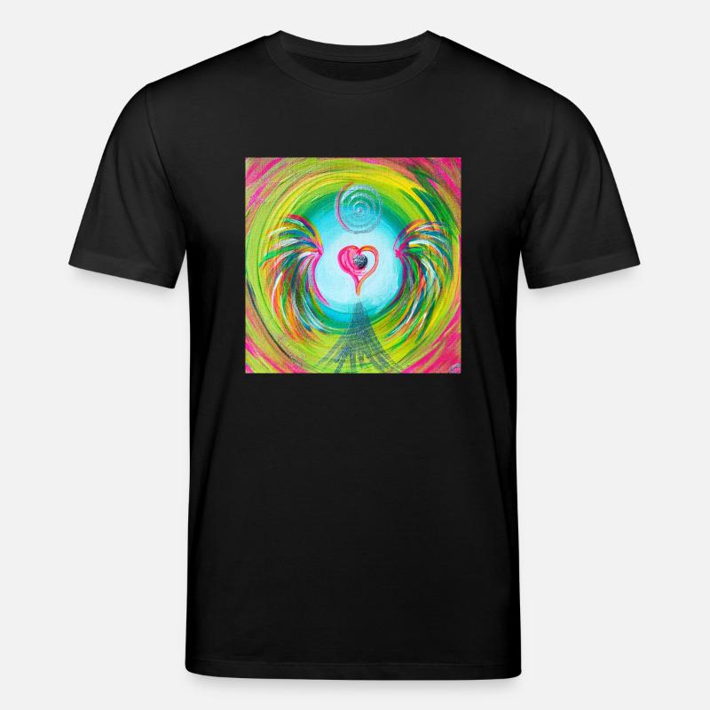 Herzengel "dissolving hate, resentment & anger - Stanley/Stella CREATOR Unisex Organic T-Shirt - black