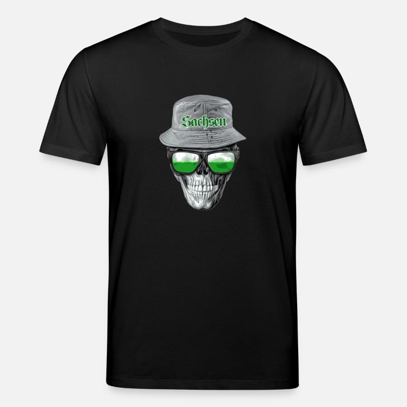Sachsen Skull - Stanley/Stella Unisex Bio-T-Shirt CREATOR - Schwarz