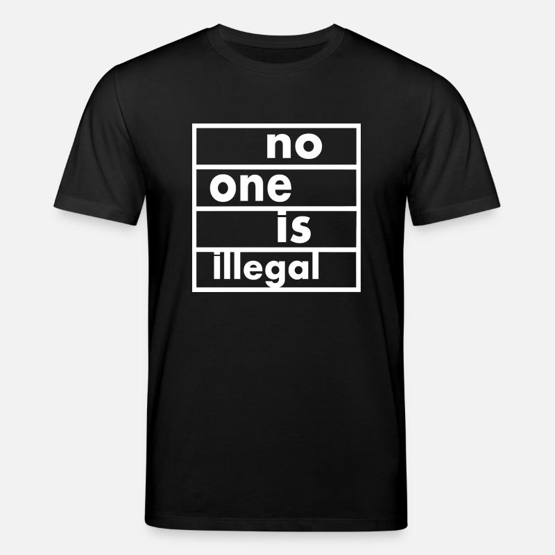 No one is illegal - Stanley/Stella Unisex Bio-T-Shirt CREATOR  - Schwarz