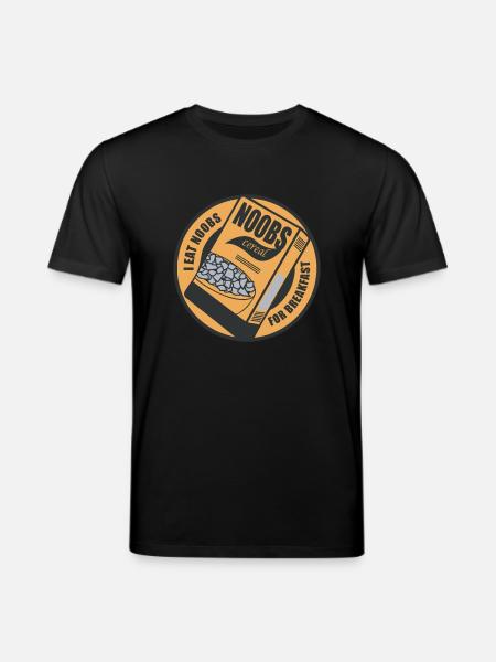 n00b Breakfast - Stanley/Stella CREATOR Unisex Organic T-Shirt - black