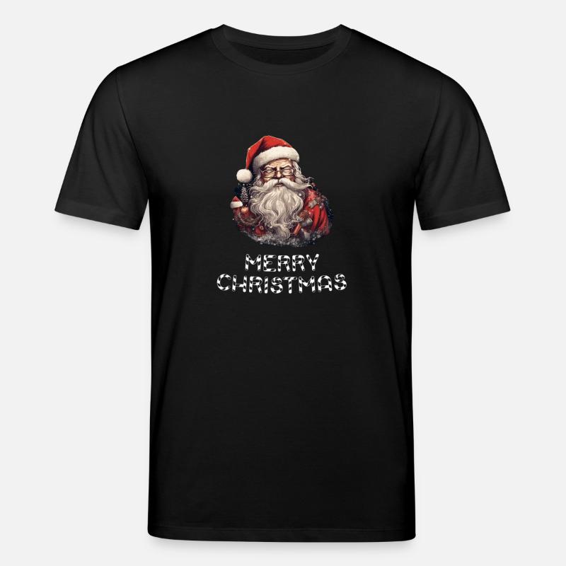 Weihnachtsmann - Marry Christmas - Stanley/Stella Unisex Bio-T-Shirt CREATOR - Schwarz