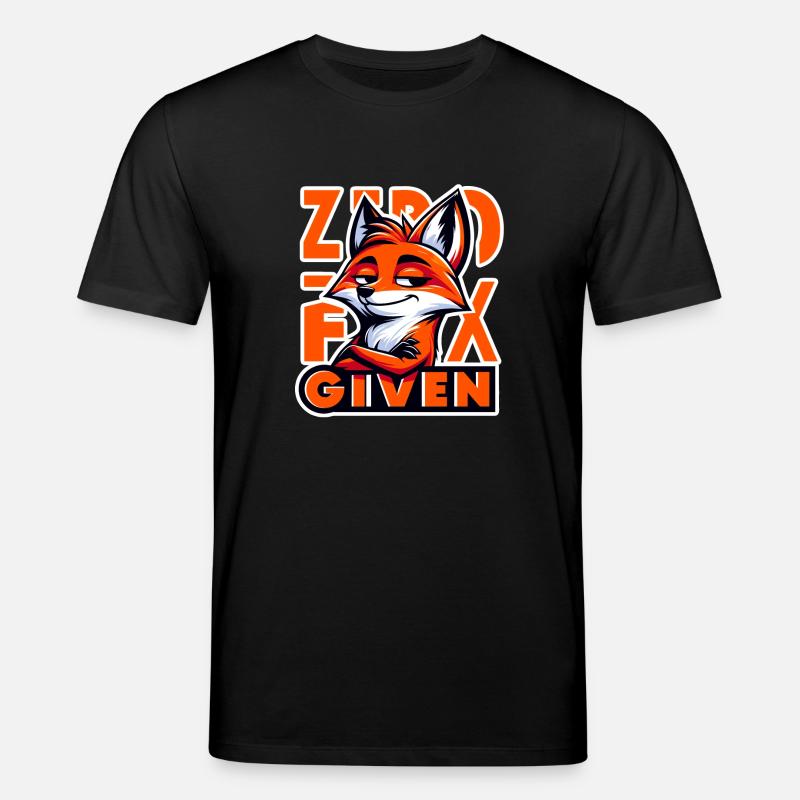 Zero Given - Fox Illustration - Stanley/Stella CREATOR Unisex Organic T-Shirt - black