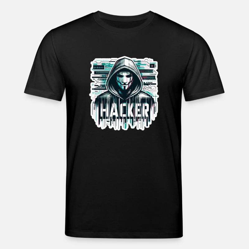 Hacker - Illustration - Stanley/Stella Unisex Bio-T-Shirt CREATOR  - Schwarz