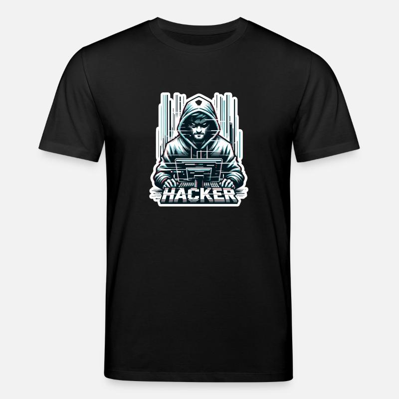 Hacker - Illustration - T-shirt bio CREATOR Stanley/Stella Unisexe - noir