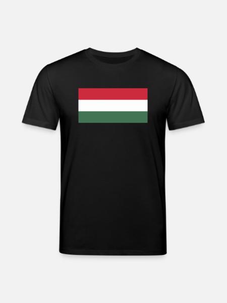 Hungary flag / Drapeau Hongrie - Stanley/Stella CREATOR Unisex Organic T-Shirt - black