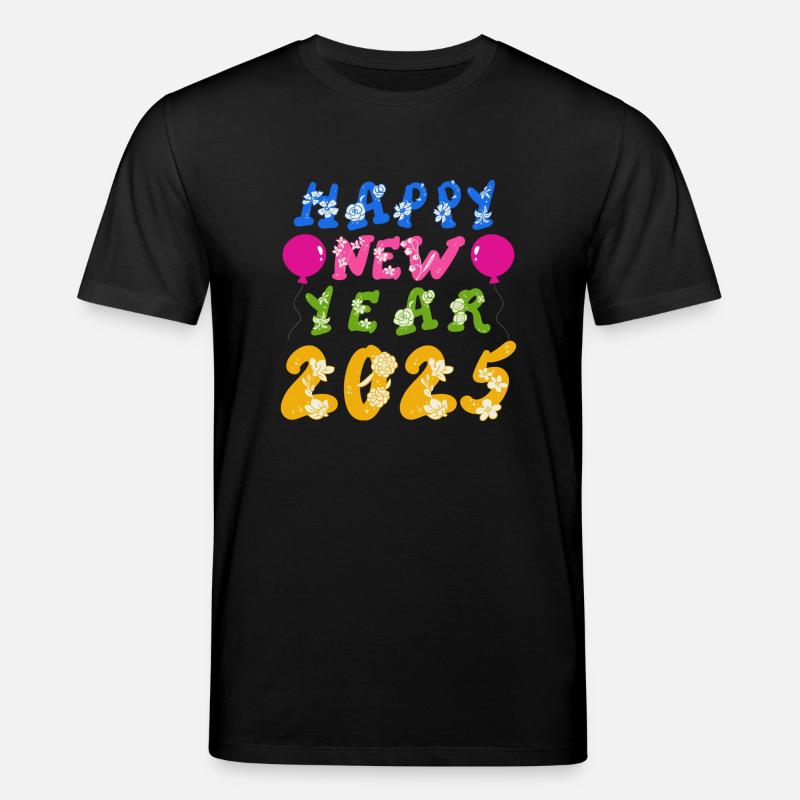 Happy New Year 2025 - Stanley/Stella Unisex Bio-T-Shirt CREATOR  - Schwarz