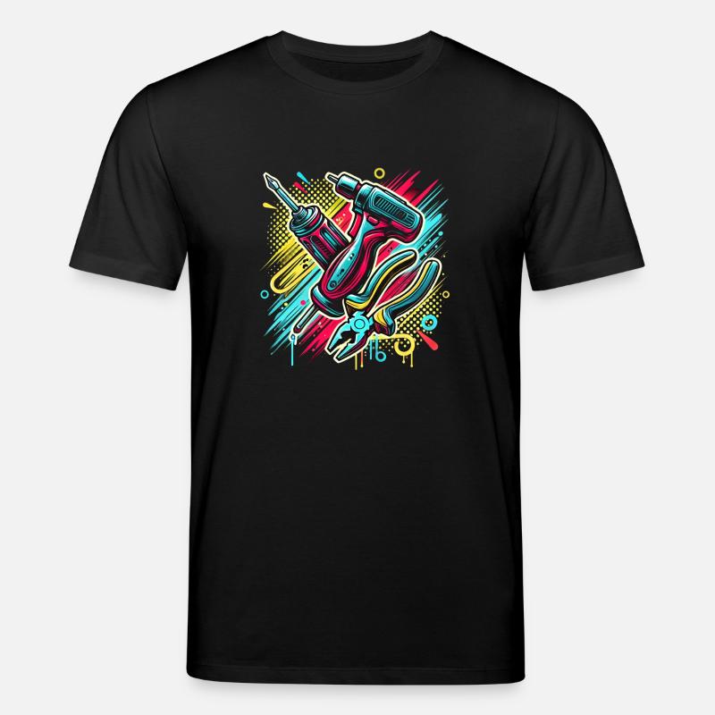 Handwerker Werkzeug - Stanley/Stella Unisex Bio-T-Shirt CREATOR  - Schwarz
