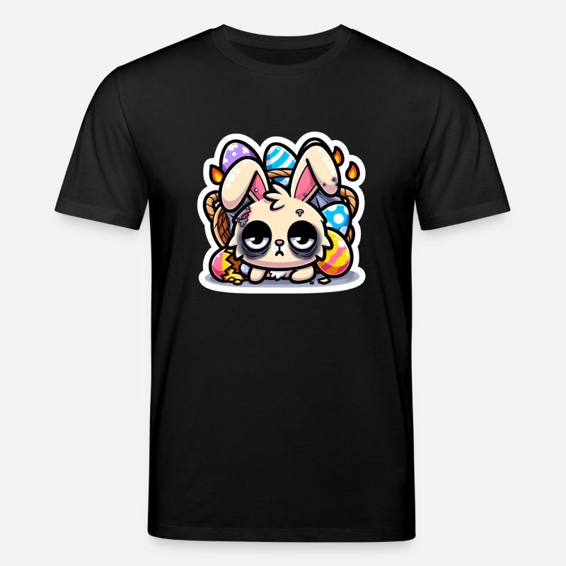 Burnout Bunny - Stanley/Stella Unisex Bio-T-Shirt CREATOR  - Schwarz