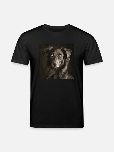 Black Animals - Cute Dog - Stanley/Stella CREATOR Unisex Organic T-Shirt - black