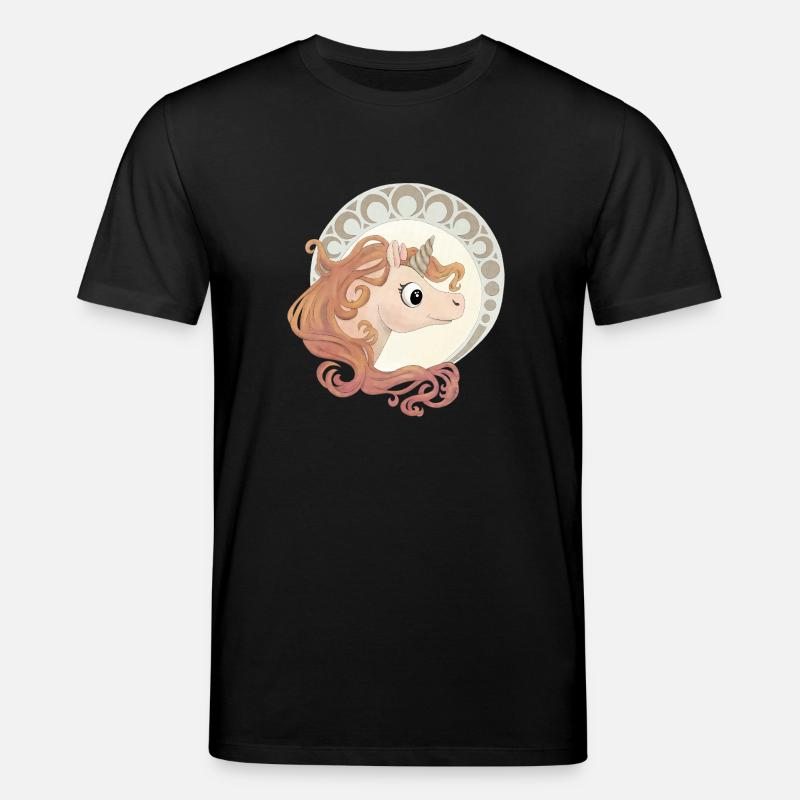 Elegantes Einhorn - Stanley/Stella Unisex Bio-T-Shirt CREATOR  - Schwarz