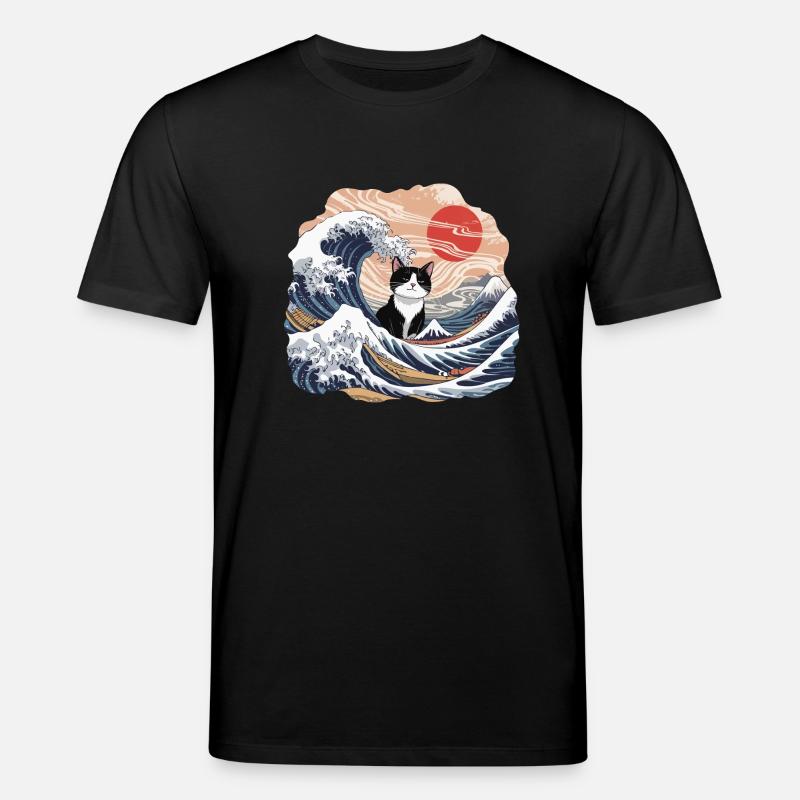 Vage Katze - Stanley/Stella Unisex Bio-T-Shirt CREATOR  - Schwarz