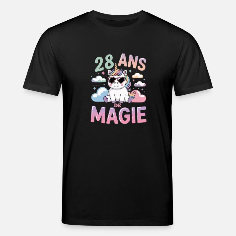 28 ans de magie - T-shirt bio CREATOR Stanley/Stella Unisexe - noir