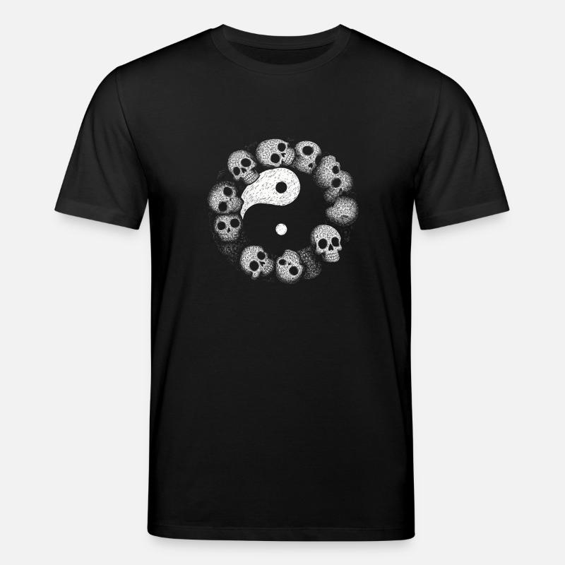 Yin Yang Schädel - Stanley/Stella Unisex Bio-T-Shirt CREATOR  - Schwarz