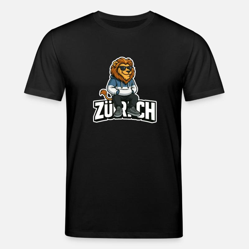 Zürich Löwe - Stanley/Stella Unisex Bio-T-Shirt CREATOR  - Schwarz