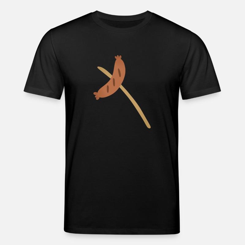 Bratwurst am Spieß - Stanley/Stella Unisex Bio-T-Shirt CREATOR  - Schwarz