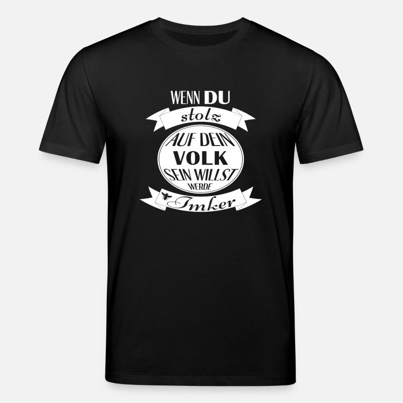 Stolzer Imker (weiß) - Stanley/Stella Unisex Bio-T-Shirt CREATOR - Schwarz
