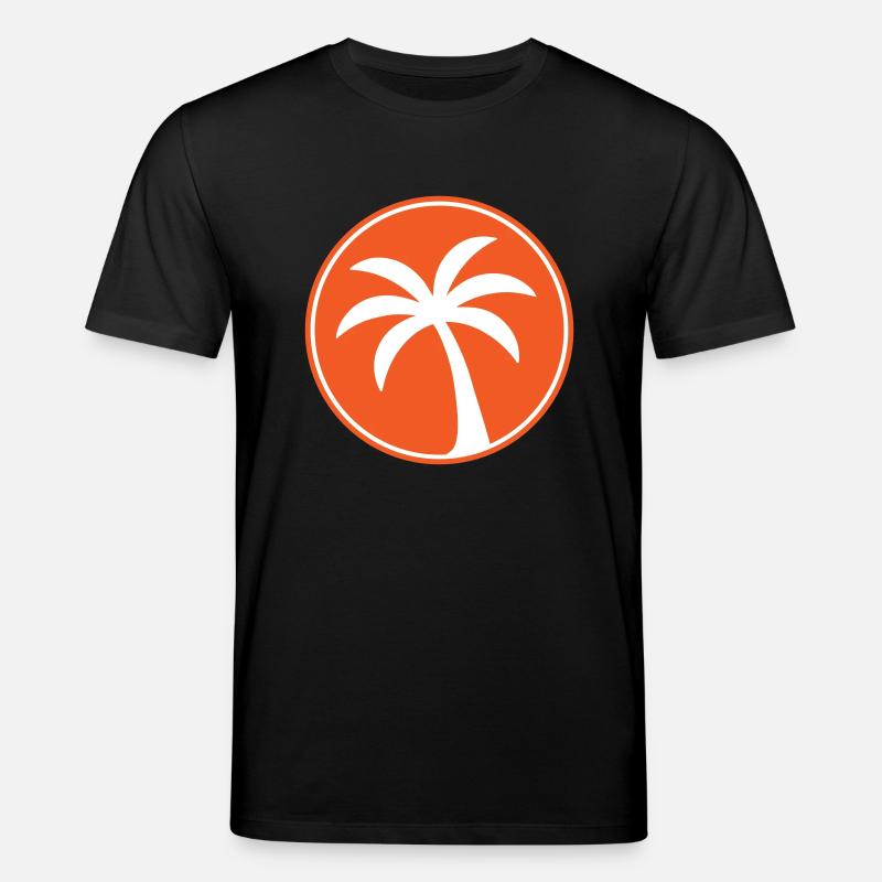 Plage de l’icône de palmier - T-shirt bio CREATOR Stanley/Stella Unisexe - noir