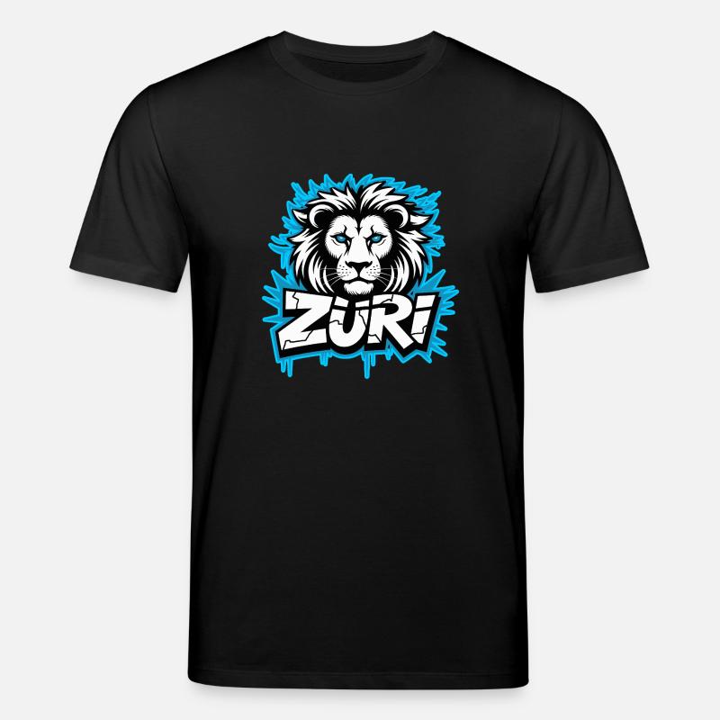 Zueri loewe graffiti - Stanley/Stella Unisex Bio-T-Shirt CREATOR  - Schwarz