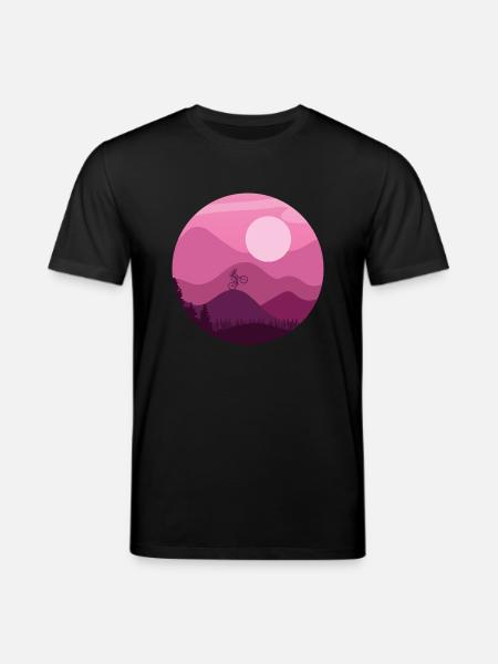 Mountain Biker - Stanley/Stella CREATOR Unisex Organic T-Shirt - black