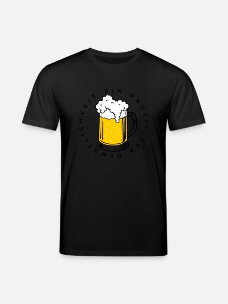 Ein Prosit der Gemütlichkeit - Stanley/Stella CREATOR Unisex Organic T-Shirt - black