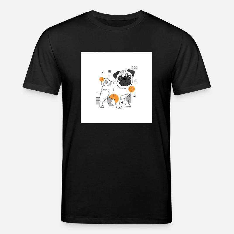 Mops Design - Stanley/Stella Unisex Bio-T-Shirt CREATOR  - Schwarz