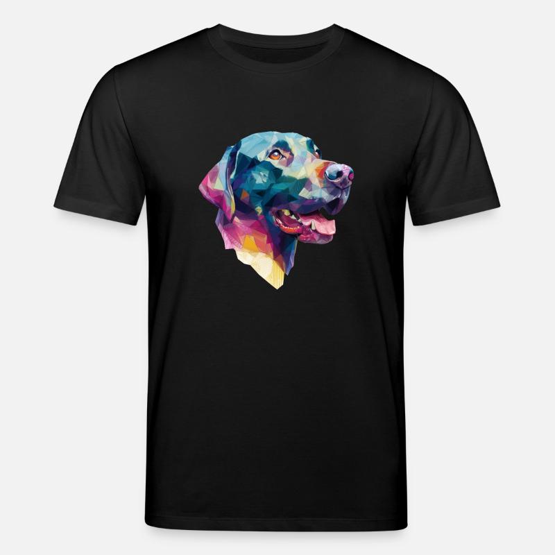 Conception Low Poly Labrador Retriever - T-shirt bio CREATOR Stanley/Stella Unisexe - noir