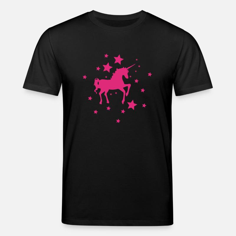 einhorn/sterne - Stanley/Stella Unisex Bio-T-Shirt CREATOR  - Schwarz