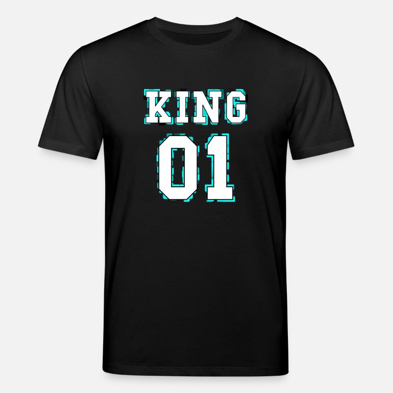 King - Queen Coupledesign - T-shirt bio CREATOR Stanley/Stella Unisexe - noir