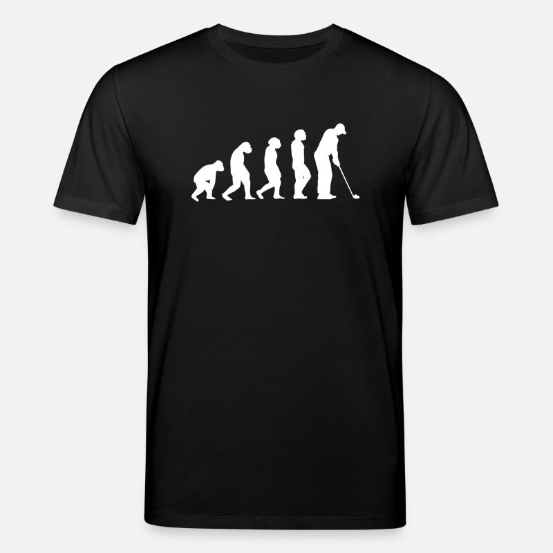 Golfeur Evolution Golf - T-shirt bio CREATOR Stanley/Stella Unisexe - noir