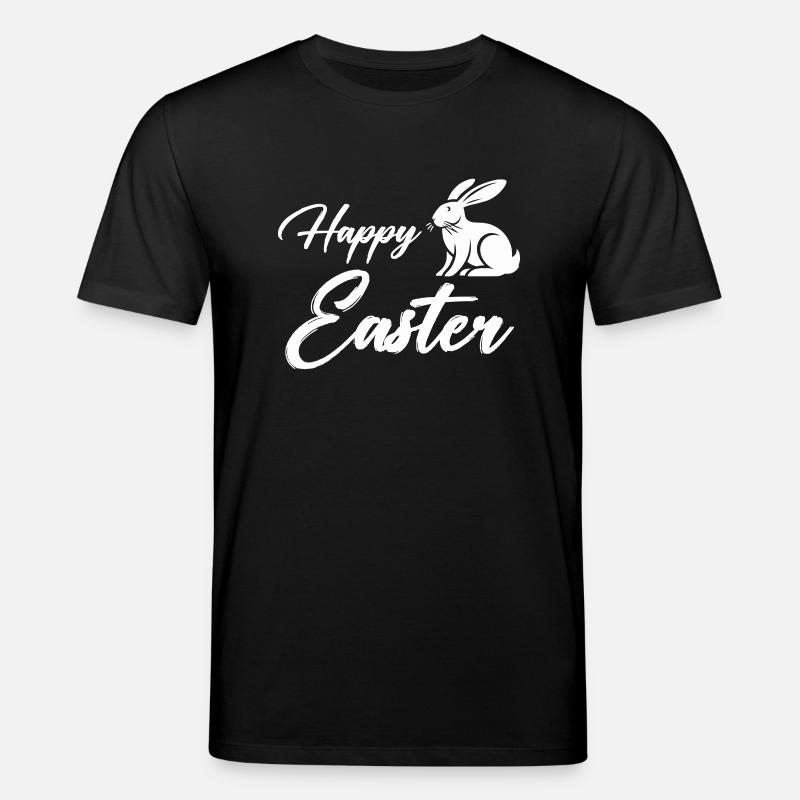 Lapin Joyeuses Pâques - T-shirt bio CREATOR Stanley/Stella Unisexe - noir