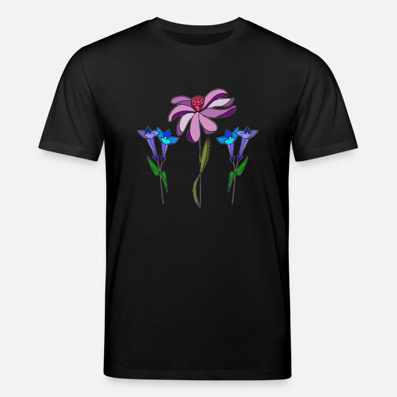 Blumen - Stanley/Stella Unisex Bio-T-Shirt CREATOR  - Schwarz