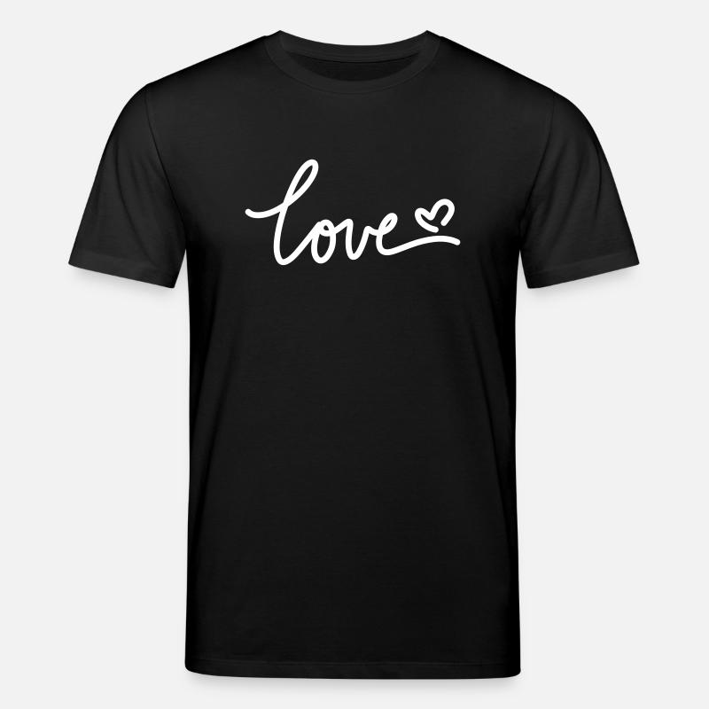 amour blanc - T-shirt bio CREATOR Stanley/Stella Unisexe - noir
