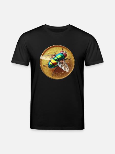 Fliege farbig - Stanley/Stella Unisex Bio-T-Shirt CREATOR  - Schwarz