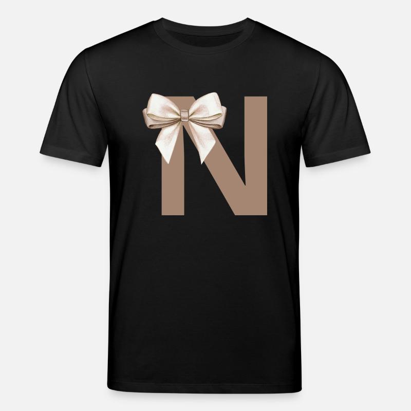 Buchstabe N Knoten - Stanley/Stella Unisex Bio-T-Shirt CREATOR  - Schwarz