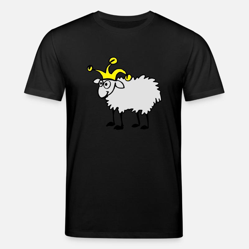 Moutons avec bonnet d'âne - T-shirt bio CREATOR Stanley/Stella Unisexe - noir