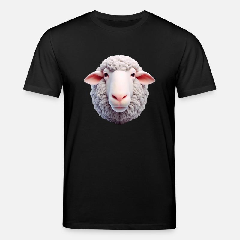 Schaf Kopf 2 - Stanley/Stella Unisex Bio-T-Shirt CREATOR  - Schwarz