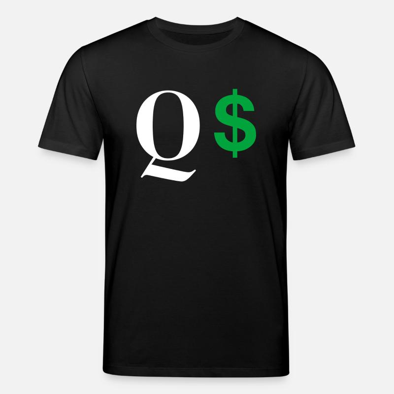 Buchstabe q dollar - Stanley/Stella Unisex Bio-T-Shirt CREATOR - Schwarz