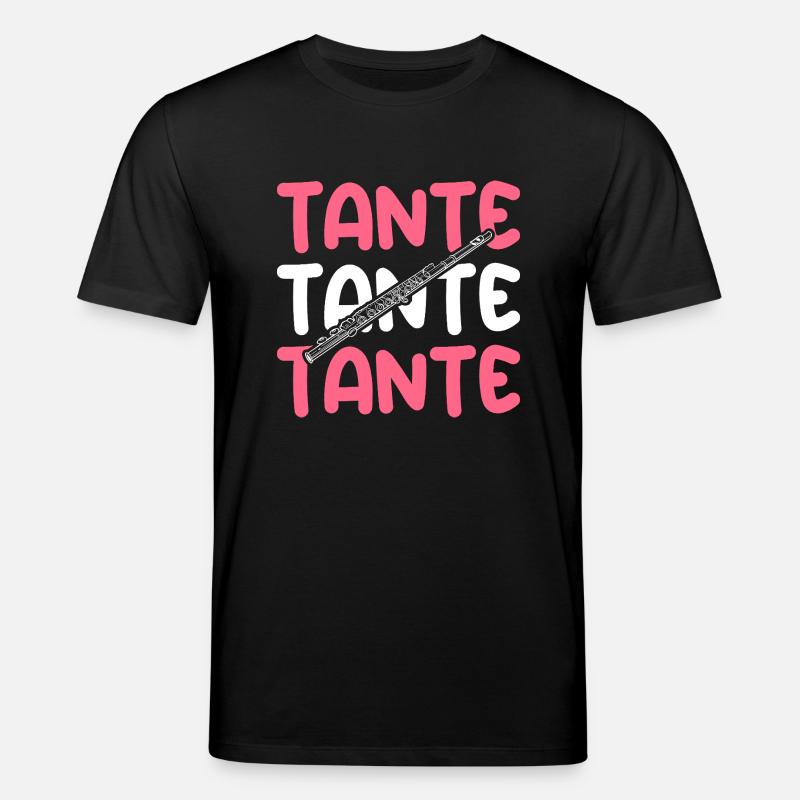 Flötist Tante Querflöte - Stanley/Stella Unisex Bio-T-Shirt CREATOR  - Schwarz