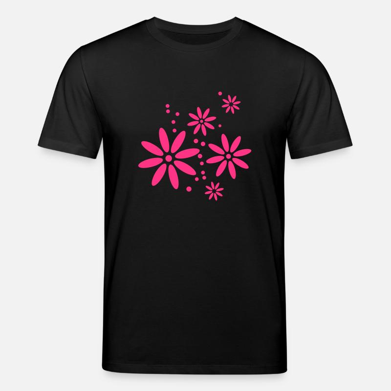 Fleur, Printemps, Été, papillon, Ranke - T-shirt bio CREATOR Stanley/Stella Unisexe - noir
