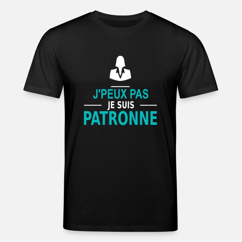 j'peux pas je suis patronne - Stanley/Stella Unisex Bio-T-Shirt CREATOR - Schwarz