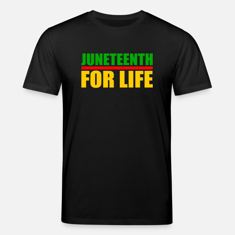 juneteenth - Stanley/Stella Unisex Bio-T-Shirt CREATOR  - Schwarz