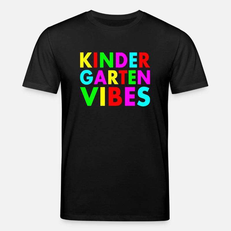 kindergarten vibes - Stanley/Stella Unisex Bio-T-Shirt CREATOR  - Schwarz