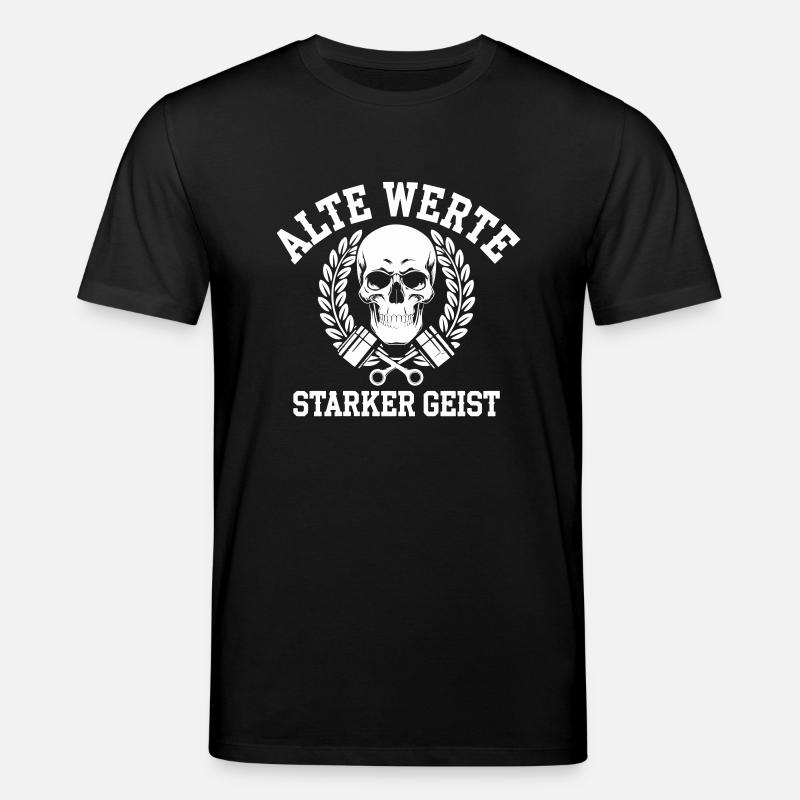Alte Werte, Starker Geist - Stanley/Stella CREATOR Unisex Organic T-Shirt - black